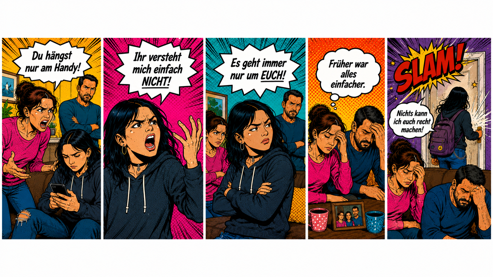 Comic: Mutter und Teenager – Mensch Muddi