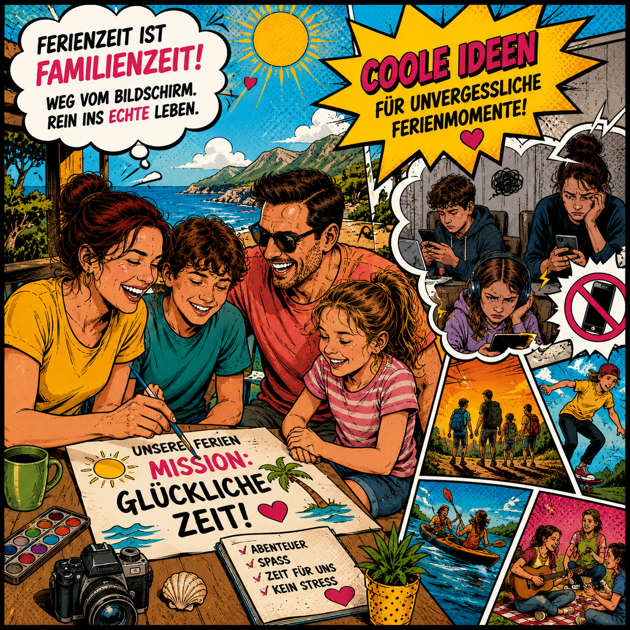 Ferienzeit ist Familienzeit – coole Ideen für unvergessliche Ferienmomente